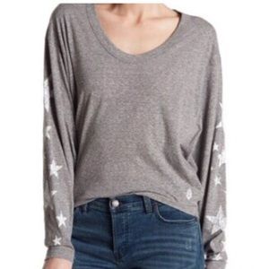 🇺🇸Free People stars long sleeve shirt July 4